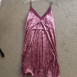 Pink Velvet Dress